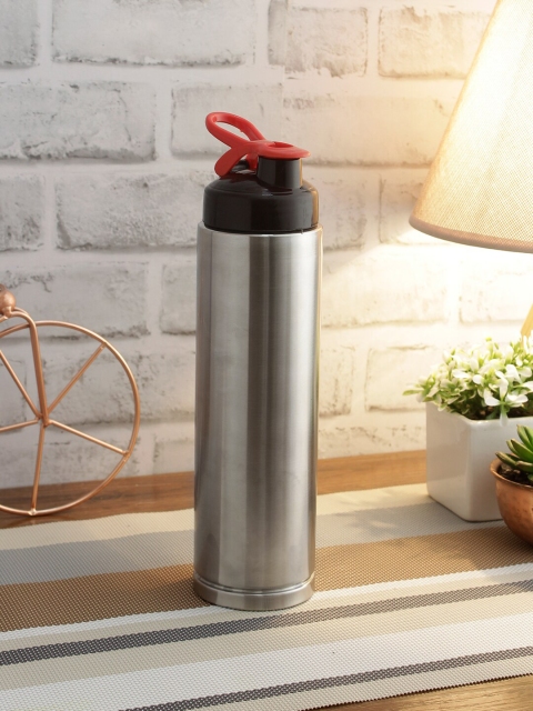 smart serve Set Of 4 Silver-Toned Solid Leak-Proof Stainless Steel Sipper Water Bottles
smart serve Set Of 4 Silver-Toned Solid Leak-Proof Stainless Steel Sipper Water Bottles