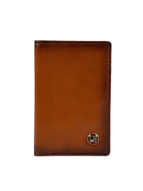 Da Milano Men Champagne Solid Two Fold Wallet