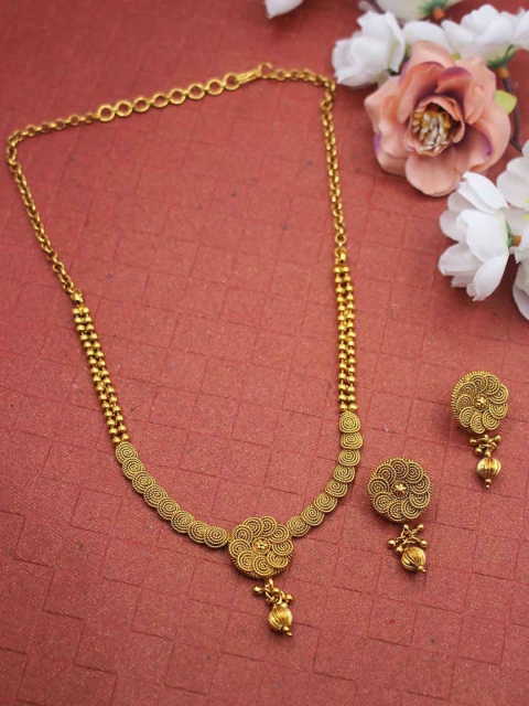 Sia Art Jewellery Gold Plated Floral Jewellery Set
