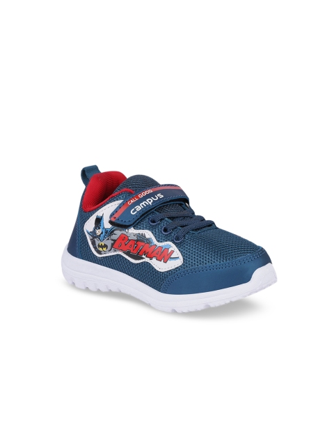 Campus Unisex Kids Turquoise Blue Mesh Running Shoes