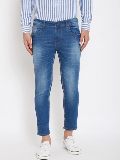 Canary London Men Blue Tapered Fit Low-Rise Clean Look Stretchable Jeans