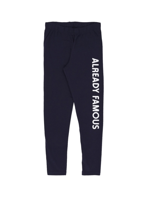 Pantaloons Junior Girls Navy Blue Ankle-Length Leggings