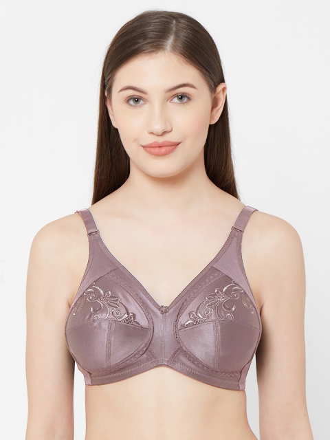Juliet Taupe Satin Finish Non-Wired Non Padded Everyday Bra 010001900009747