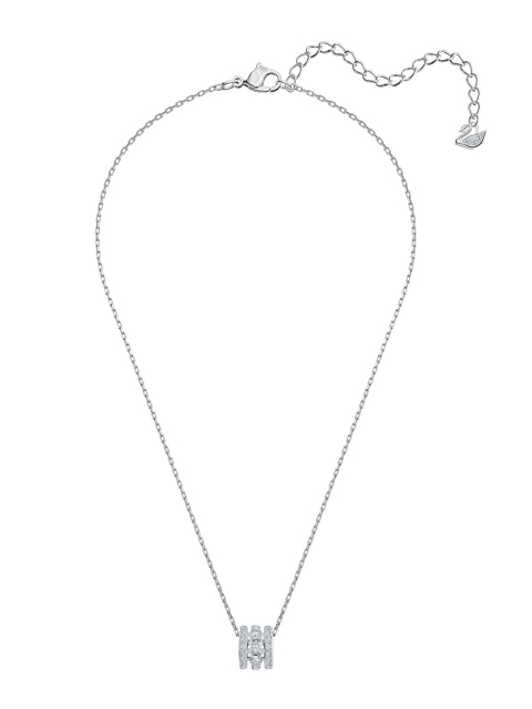 SWAROVSKI White Rhodium Plated Further Pendant