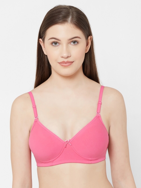Juliet Pink Solid Non-Wired Heavily Padded Everyday Bra 010002700005004