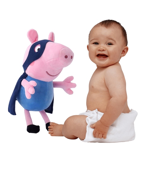 Peppa Pig Kids Pink & Blue Colourblocked George Pig in Peter Pan Costume Stuffed Plush Toy
Peppa Pig Kids Pink & Blue Colourblocked George Pig in Peter Pan Costume Stuffed Plush Toy