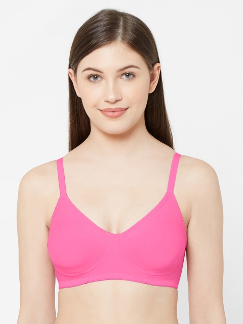 Juliet Pink Solid Non-Wired Non Padded Everyday Bra 010000300005800