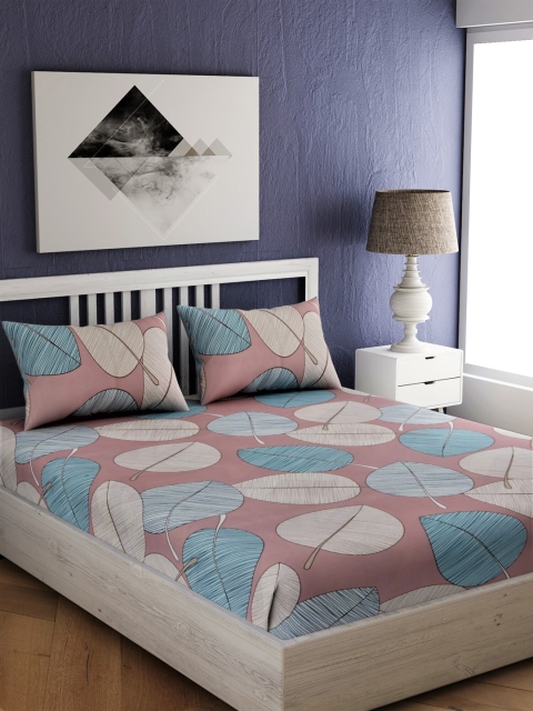 EverHOME Multicoloured Floral 210 TC Cotton 1 Queen Bedsheet with 2 Pillow Covers, Multi
EverHOME Multicoloured Floral 210 TC Cotton 1 Queen Bedsheet with 2 Pillow Covers, Multi
