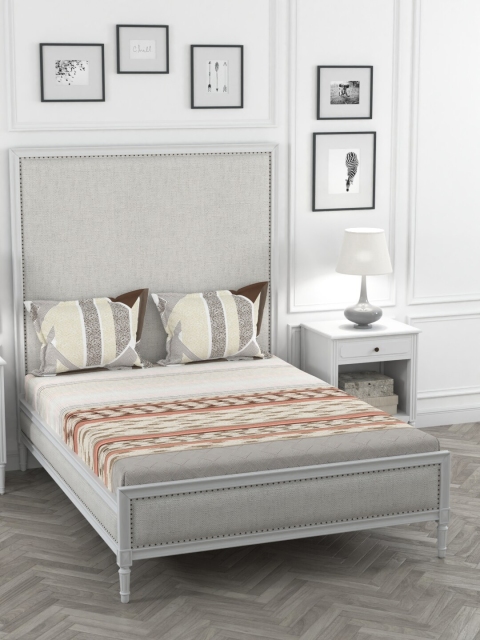 Portico New York Beige & White Abstract 144 TC Cotton 1 King Bedsheet with 2 Pillow Covers
Portico New York Beige & White Abstract 144 TC Cotton 1 King Bedsheet with 2 Pillow Covers