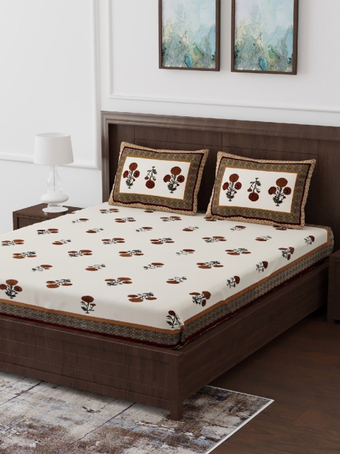 Gulaab Jaipur Orange & White Ethnic Motifs 210 TC Cotton 1 King Bedsheet with 2 Pillow Covers
Gulaab Jaipur Orange & White Ethnic Motifs 210 TC Cotton 1 King Bedsheet with 2 Pillow Covers