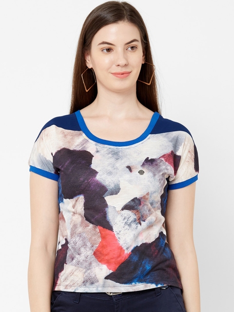 Juliet Women Blue Printed Top