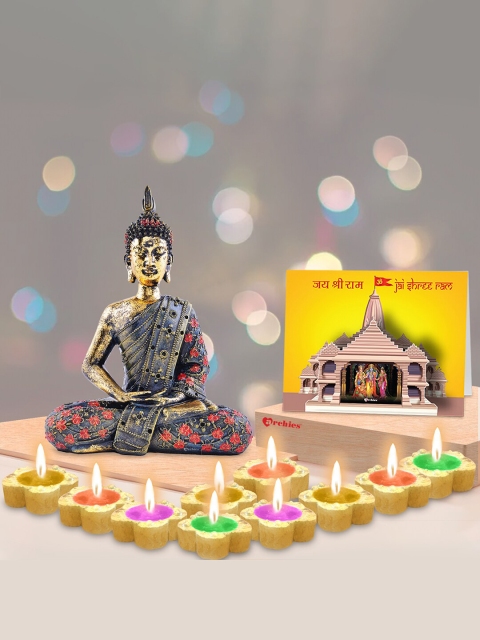 Archies Multicolour Diwali Showpiece Gift Set, Multi