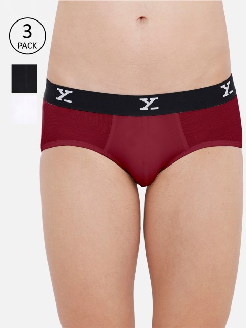 XYXX Men IntelliSoft Antimicrobial Micro Modal Pack of 3 Ace Briefs XYBRF3PCKN449, Red
XYXX Men IntelliSoft Antimicrobial Micro Modal Pack of 3 Ace Briefs XYBRF3PCKN449, Red