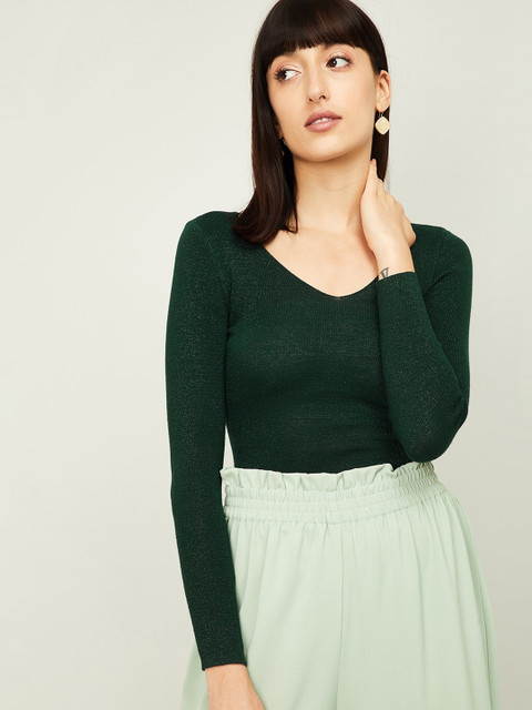 CODE by Lifestyle Women Green Solid Top
CODE by Lifestyle Women Green Solid Top