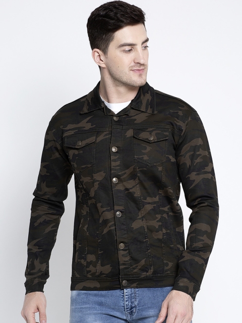Rodamo Men Green Printed Tailored Jacket