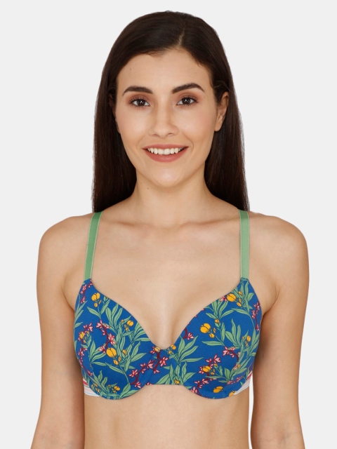 Zivame Women Blue & Green Printed Lightly-Padded Underwired T-shirt Bra ZI106FFASH0BLUE
Zivame Women Blue & Green Printed Lightly-Padded Underwired T-shirt Bra ZI106FFASH0BLUE
