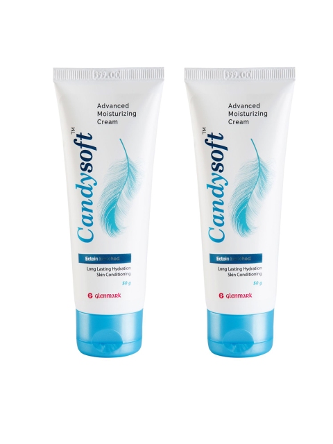 Candysoft Pack of 2 Advanced Moisturising Cream 100 g, White