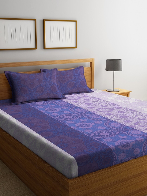 BOMBAY DYEING Purple Ethnic Motifs 120 TC Polycotton 1 Queen Bedsheet with 2 Pillow Covers
BOMBAY DYEING Purple Ethnic Motifs 120 TC Polycotton 1 Queen Bedsheet with 2 Pillow Covers