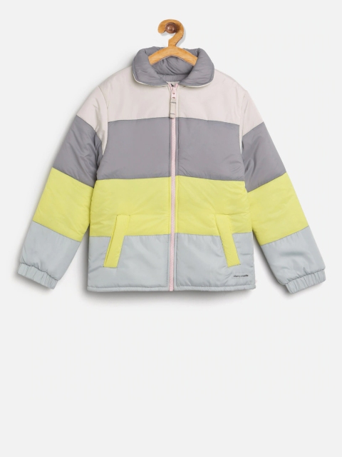 Cherry Crumble Boys Multicoloured Colourblocked Padded Jacket, Multi