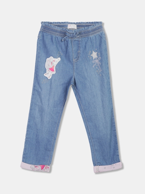 The Childrens Place Girls Blue & White Regular Fit Mid-Rise Mildly Distressed Jeans
The Childrens Place Girls Blue & White Regular Fit Mid-Rise Mildly Distressed Jeans