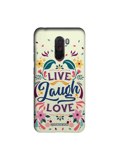 CelfieDesign White & Blue Live Laugh Love Xiaomi Poco F1 Back Cover