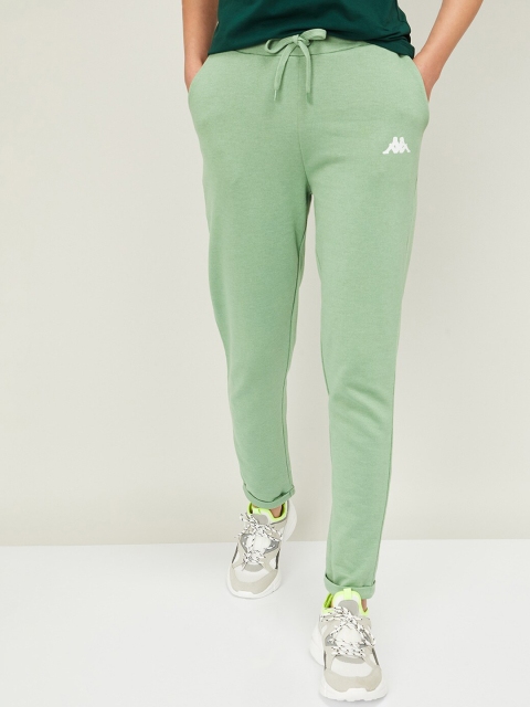 Kappa Women Green Solid Track Pants