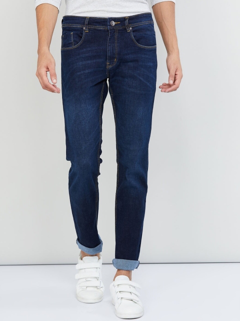 max Men Blue Skinny Fit Mid-Rise Clean Look Jeans