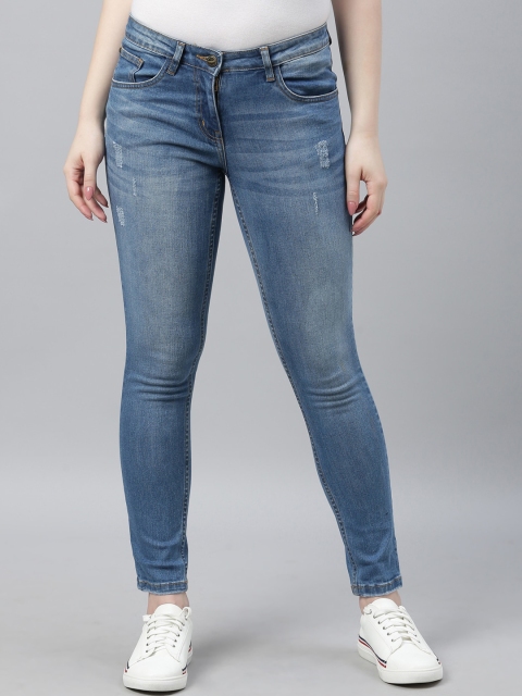 Park Avenue Woman Women Blue Regular Fit Jeans