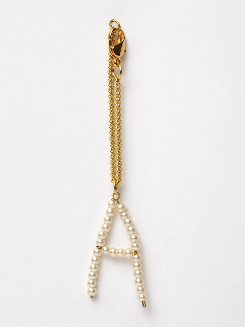 DUGRISTYLE White Brass Gold-Plated Charm Bracelet