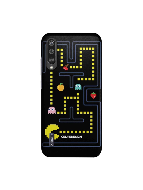 CelfieDesign Black & Yellow Pacman Xiaomi Mi A3 Sustainable Back Cover