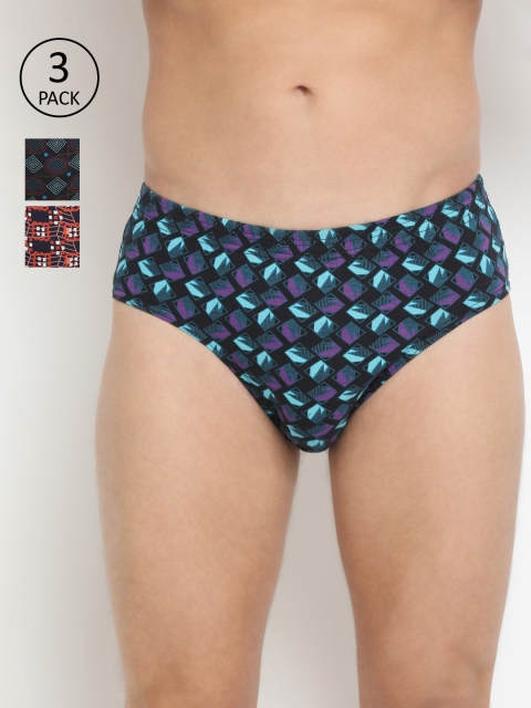 DIXCY SCOTT Men Assorted Pack of 3 Basic Briefs K1-PR64406