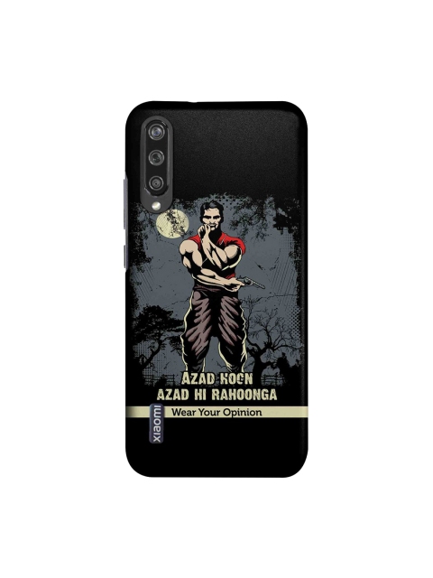 CelfieDesign Unisex Black & Grey Typography Printed Sustainable Xiaomi Mi A3 Pro Back Case