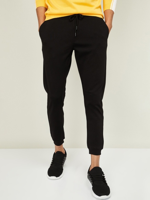 Kappa Men Black Solid Track Pants