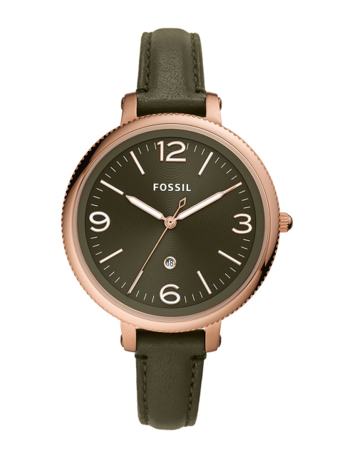 Fossil Women Green Analogue Monroe Watch ES4944