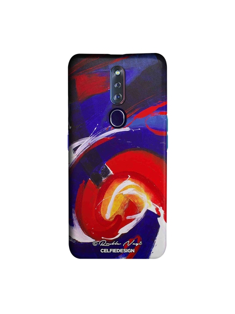CelfieDesign Multi-Coloured Waves Rouble Nagi Printed Oppo F11 Pro Back Cover