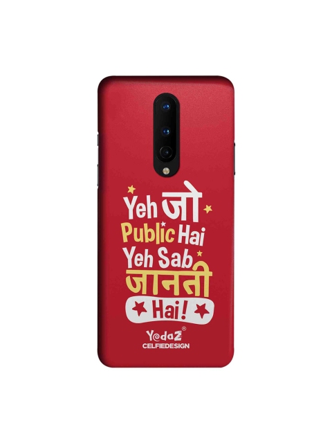 CelfieDesign Red Yeh Jo Public Hai Yedaz OnePlus 8 Back Cover