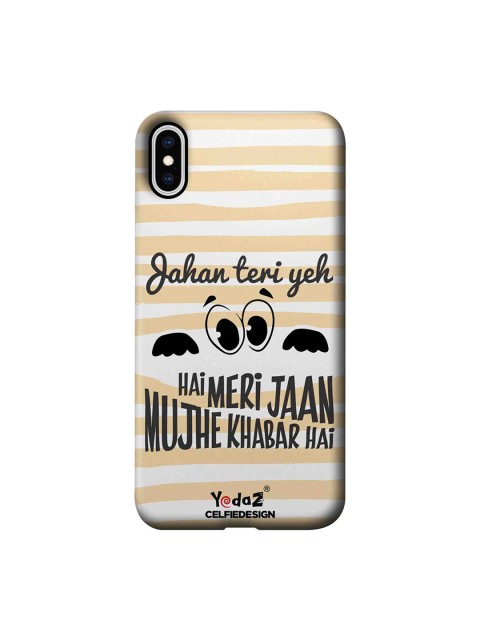 CelfieDesign White & Beige Jahan Teri Ye Nazar Hai Meri Jaan Apple iPhone XS Max Cover
CelfieDesign White & Beige Jahan Teri Ye Nazar Hai Meri Jaan Apple iPhone XS Max Cover
