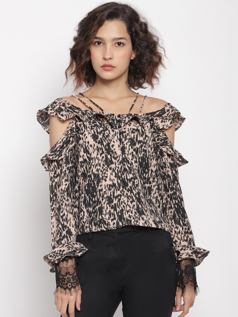 LA LOFT Women Pink Printed Top