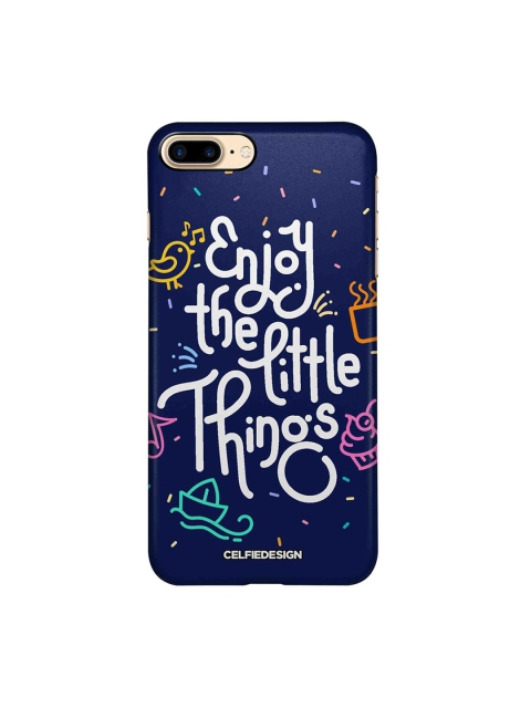 CelfieDesign Enjoy The Little Things Apple iPhone 8 Plus Back Cover, Blue