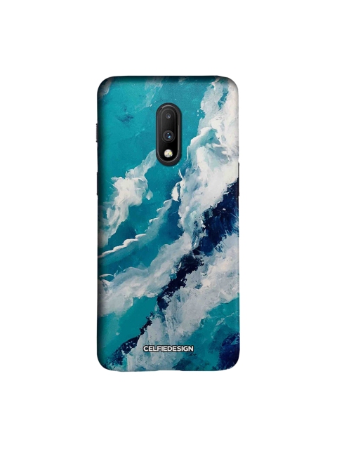 CelfieDesign Blue & White Frothy Waves OnePlus 7 Back Cover