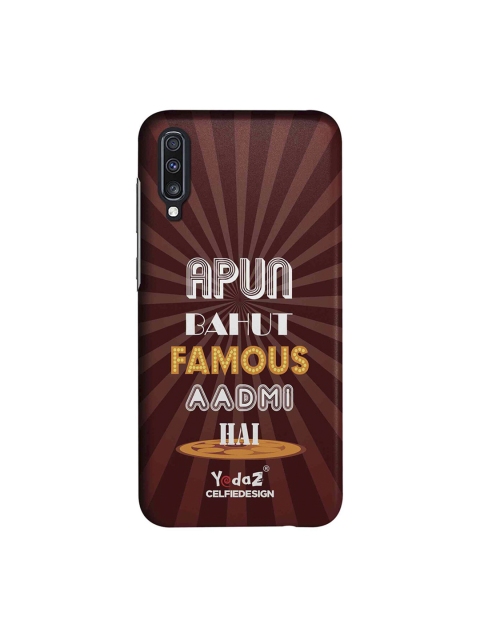 CelfieDesign Multicolored Apun Bahot Famous Admi Hai Samsung Galaxy A70 Back Cover Yedaz, Multi
CelfieDesign Multicolored Apun Bahot Famous Admi Hai Samsung Galaxy A70 Back Cover Yedaz, Multi