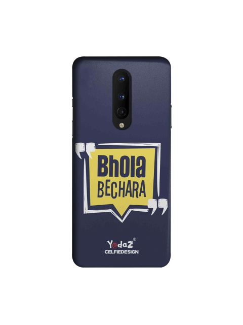 CelfieDesign Unisex Navy Blue & Yellow Bhola Bechara OnePlus 8 Back Cover Yedaz