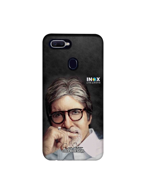 CelfieDesign Black & Beige Inox BigB Oppo F9 Pro Back Cover