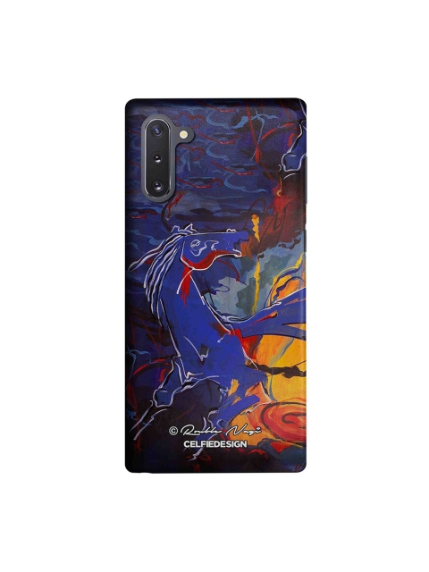 CelfieDesign Blue & Black Abstract Printed Sustainable Samsung Galaxy Note 10 Back Case