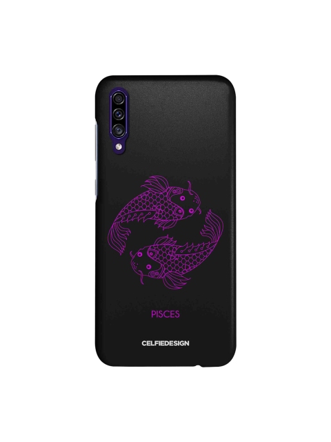 CelfieDesign Black Pisces Samsung Galaxy A30s Back Cover Zodiac