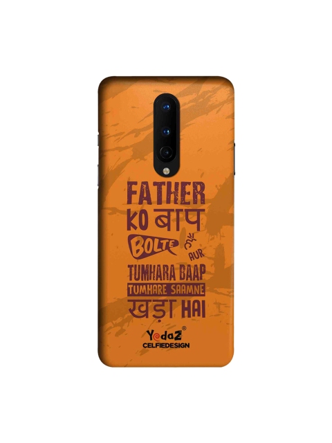 CelfieDesign Orange Father Ko Baap Bolte Hai OnePlus 8 Back Cover
