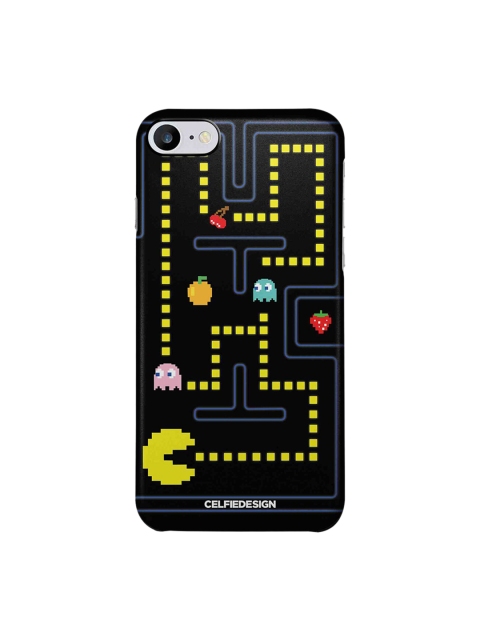 CelfieDesign Unisex Black Pacman Apple Base 501 iPhone 7 Back Cover
