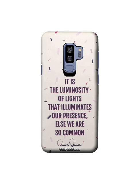 CelfieDesign Multicoloured Presence AB Quotes Samsung Galaxy S9 Plus Back Cover, Multi