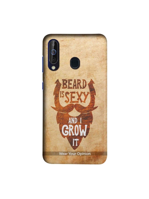 CelfieDesign Beige & Brown Beard Samsung Galaxy M40 Back Cover