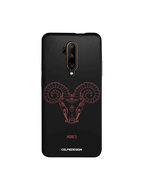 CelfieDesign Black & Pink Aries OnePlus 7T Pro Back Cover